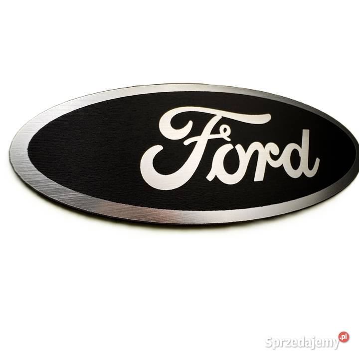 Emblemat Ford 125x50mm czarno srebrny naklejka mazowieckie Radom sprzedam