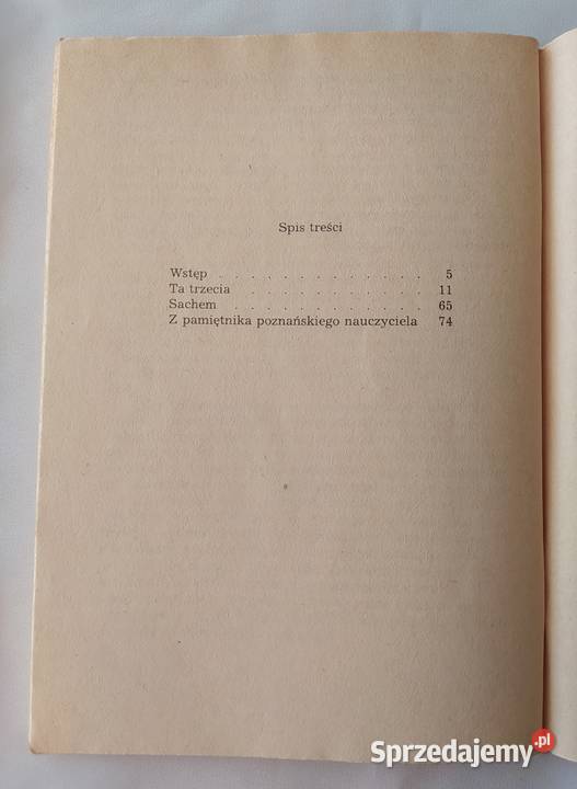 Ta trzecia Sachem Z pamiętnika poznańskiego Hajnówka