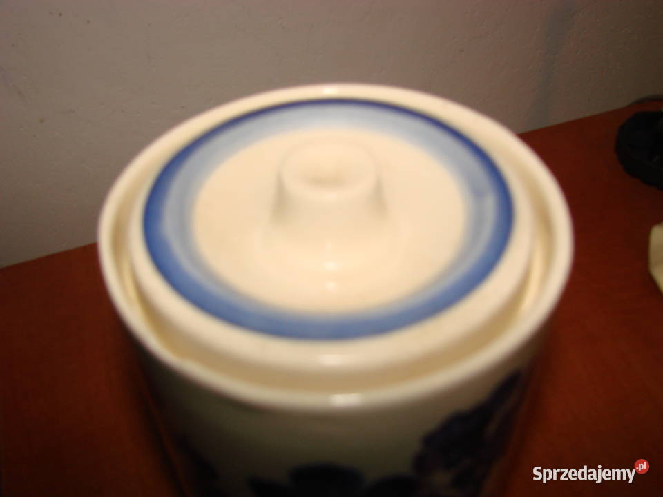 Włocławek fajansowy pojemnik kuchenny pomorskie