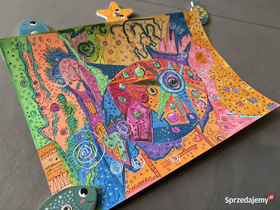 Obraz Cesarzowa głębin wielokolorowy Warszawa