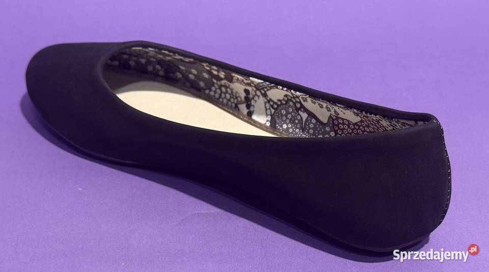 Czarne gładkie baleriny rozmiar 40 AKS5 Żyrardów