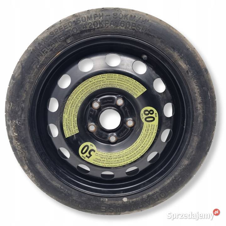 KOŁO ZAPASOWE DOJAZDOWE Audi Seat Vw Golf VI Rudka
