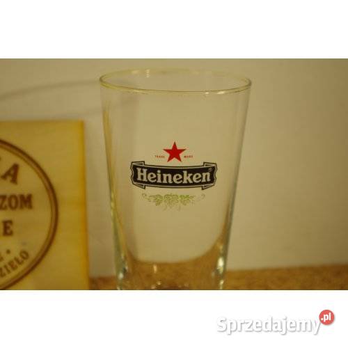 Oryginalna szklanka reklamowa Heineken