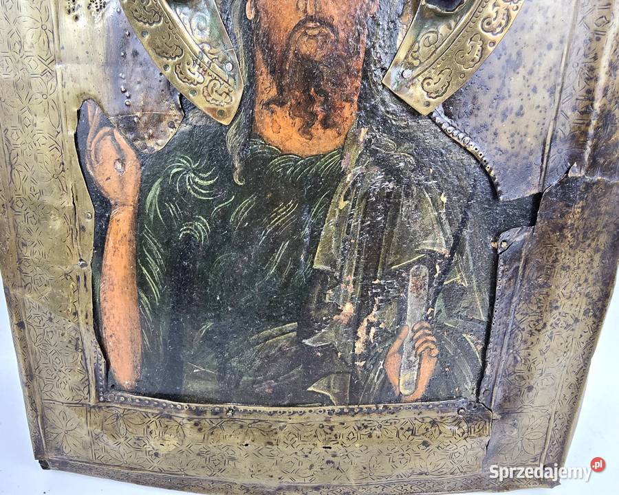 Stara ikona na desce Chrystus Pantokrator 312625