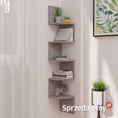 vidaXL Narożna półka ścienna szarość betonu Warszawa