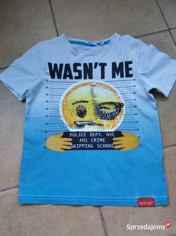 Tshirt koszulka emotikon emoji cekiny bluzka top Rozmiar 0 Kielce