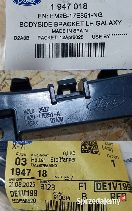 FORD GALAXY MK3 1523 ŚLIZG MOCOWANIE ZDERZAKA osobowe Pleszew