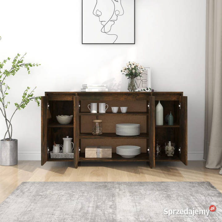 Szafka przydymiony dąb 135x41x75 materiał mazowieckie Warszawa