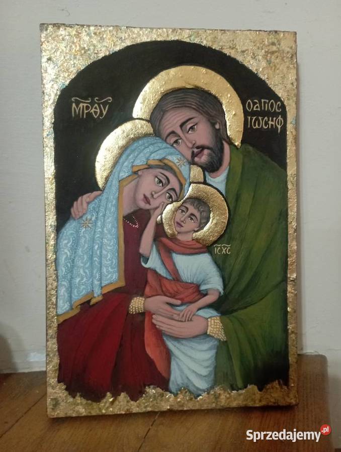 Ikona Święta Rodzina 6pisana30x20x3 Kazimierz Dolny