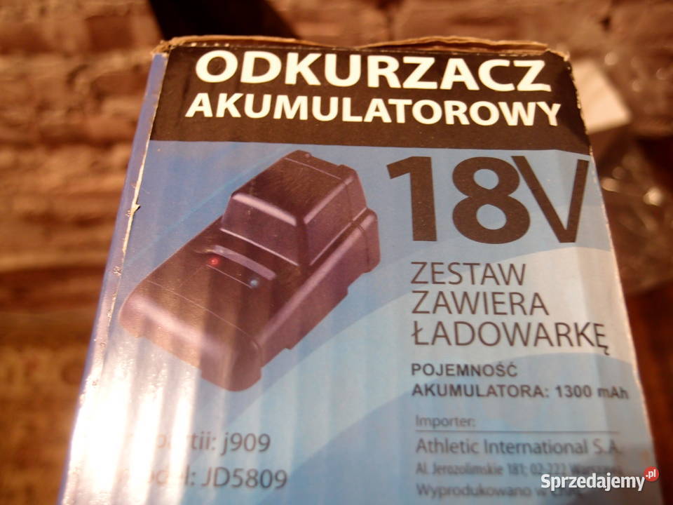 Odkurzacz akumulatorowy 18V JD5809 Zabytkowy AGD drobne Łódź