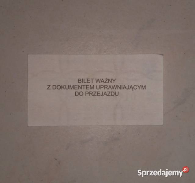 Bilet autobusowy specjalny MZK Przemyśl