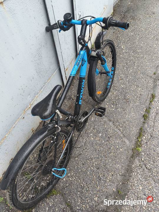 Tanio rower btwin Rockrider 500 koła 24 czarno sprzedam