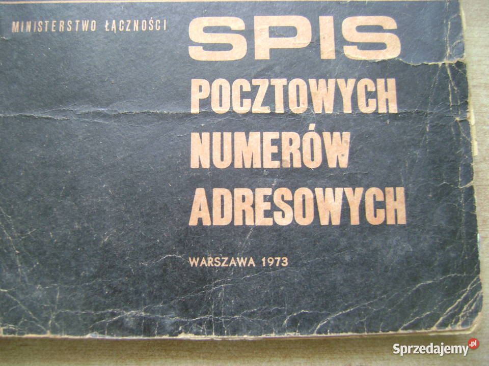 Starocie z PRL Spis pocztowych kodów adresowych Gdynia