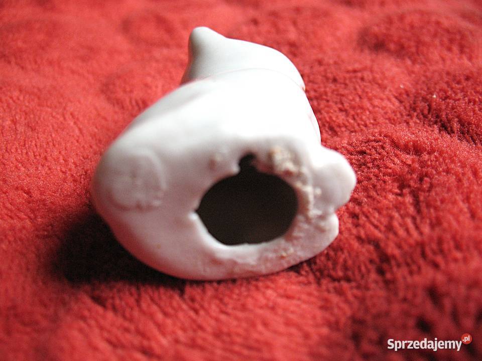 Kot biały kotek różowe uszka porcelana 45 x 3 x mazowieckie Siedlce