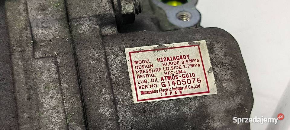 SPRĘŻARKA KLIMATYZACJI MAZDA 3 H12A1AG4DY