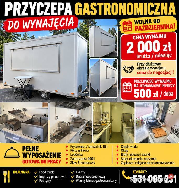 Przyczepa gastronomiczna wynajem