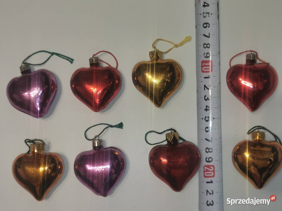 Bombki na choinkę PRL Pajacyki muchomory serca Piastów
