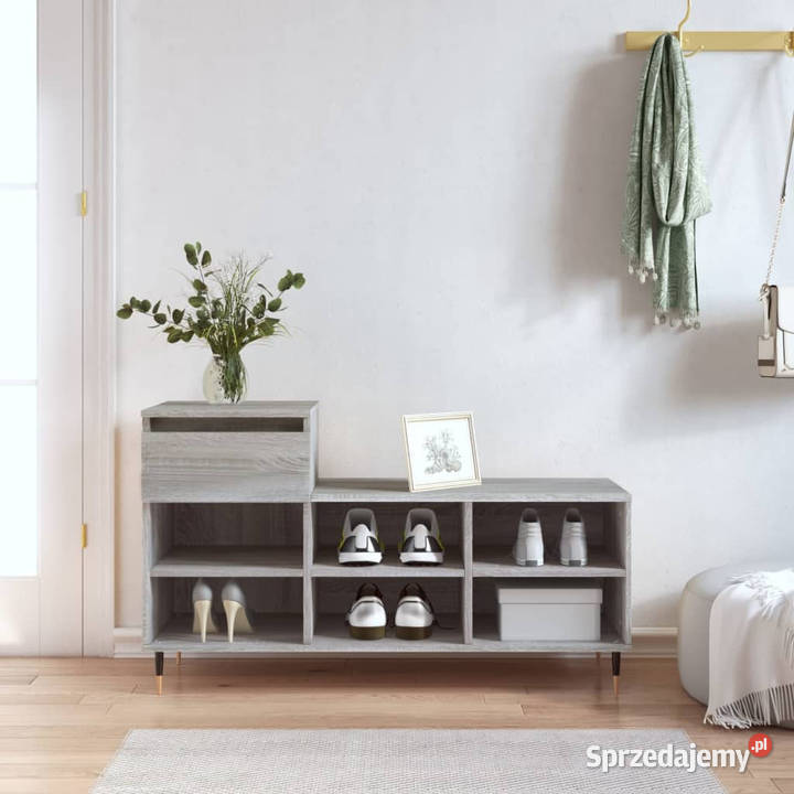 Szafka na buty szary dąb sonoma 102x36x60 Warszawa
