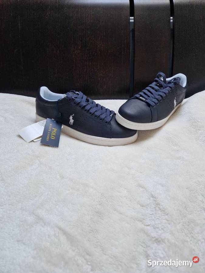 Nowe buty Sneakersy granatowe męskie Polo Ralph Bibice