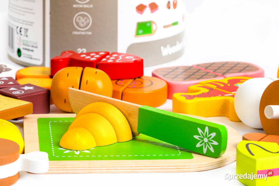 Drewniane jedzenie do krojenia 23 sztuki ECOTOYS Smogorzów