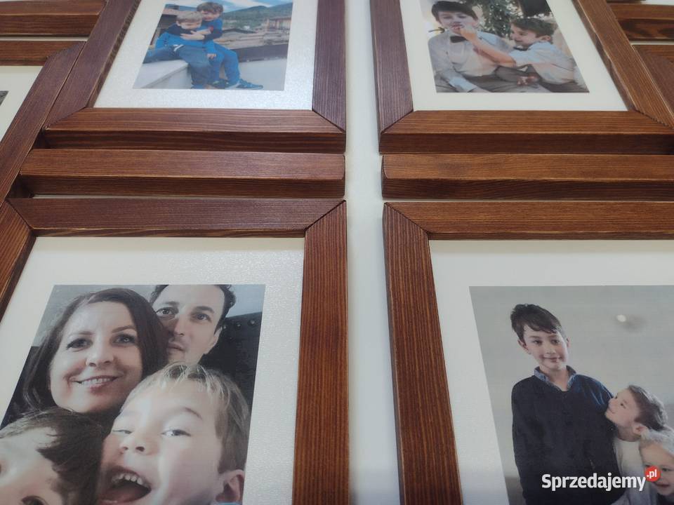 Drewniana Multirama Ramka na 6 zdjęć 15X21 Ramki i ramy Katowice