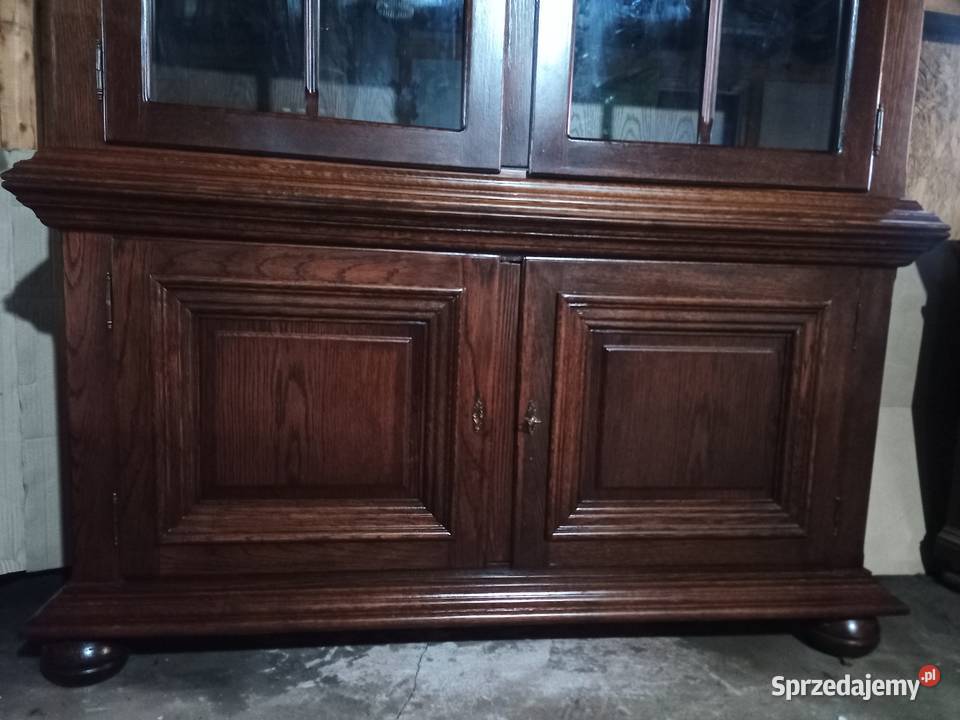 Witryna Biblioteka z szybkami Dąb kompletna Kozy sprzedam