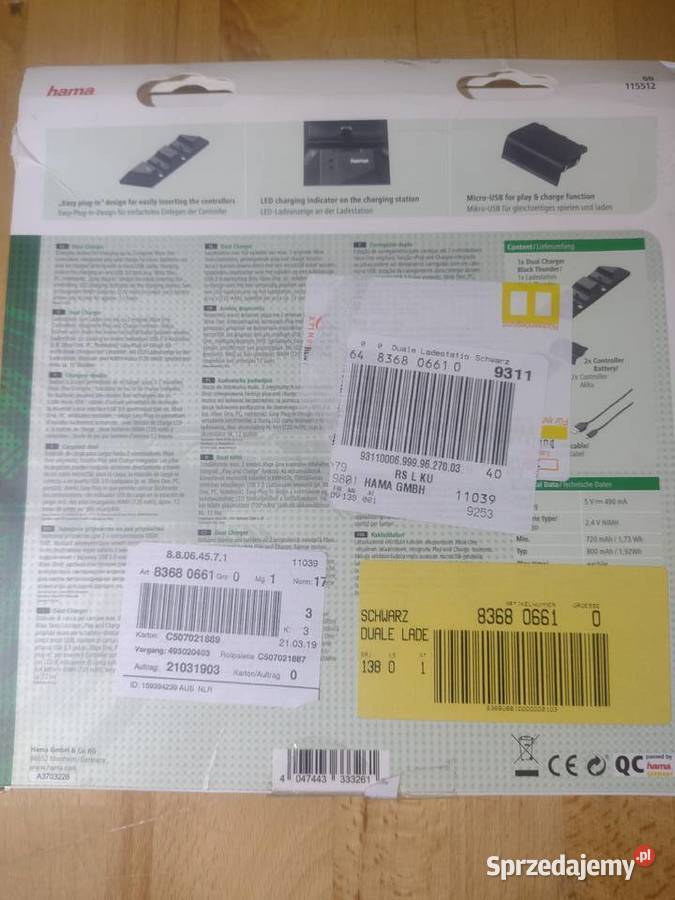 Ładowarka podwójna XBOX ONE stacja do ładowania Car audio mazowieckie