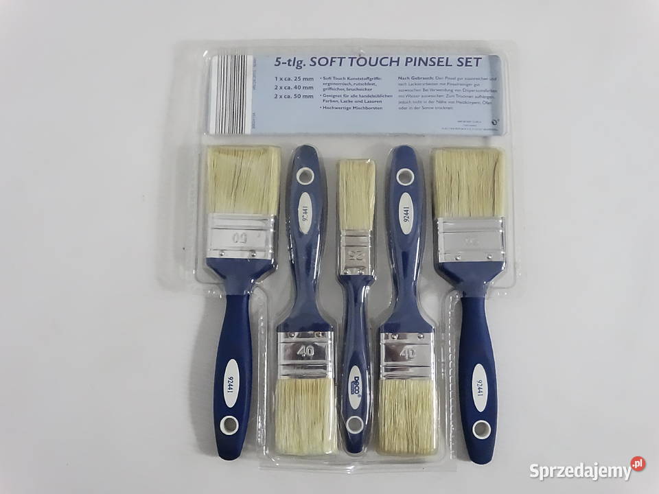 Nowy Zestaw Pędzli DECO STYLE Soft Touch 5 sztuk Biłgoraj