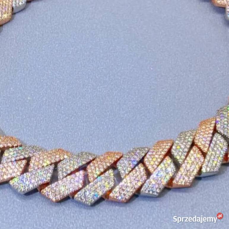 Lodowy łańcuch HipHop RoseSilver 7 dolnośląskie Ścinawa sprzedam