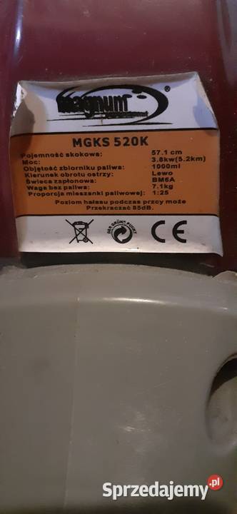 Kosa Spalinowa Podkaszarka 38kw 52 wyposażenie Wojnarowa