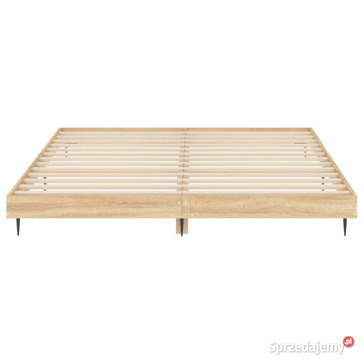 Łóżko bez materaca dąb sonoma 140x200 WM832248 20cm Łóżka Warszawa