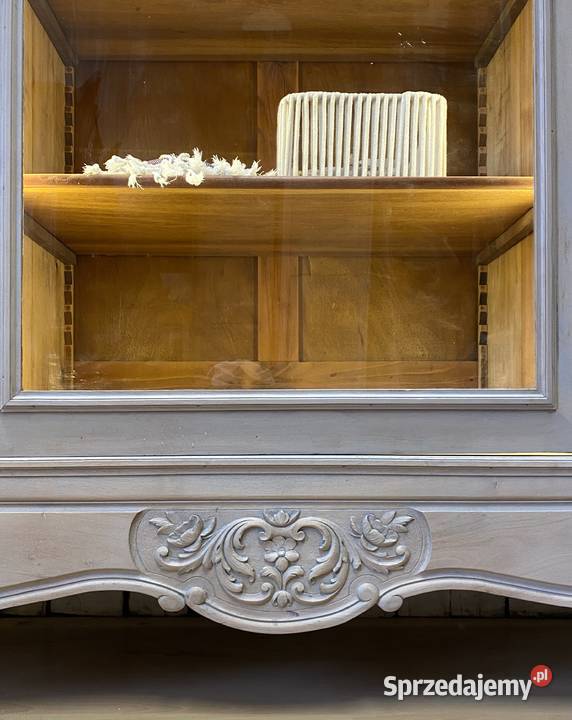 Biblioteka szarość 3drzwiowa LUDWIK XV Francja Kraków sprzedam