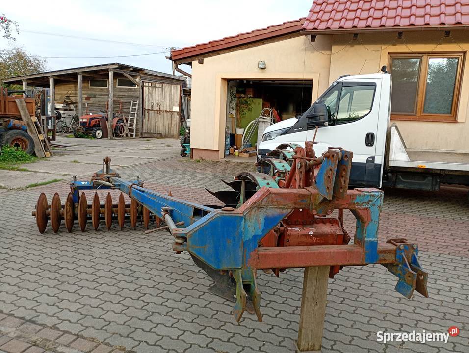 Pług 4skibowy zagonowy kverneland zabezpieczenia Sośno