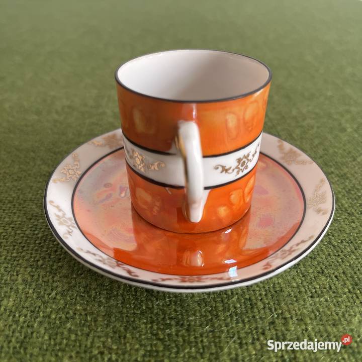 Stara kolekcjonerksa filiżanka do mokki Porcelana i szkło Nowy Sącz