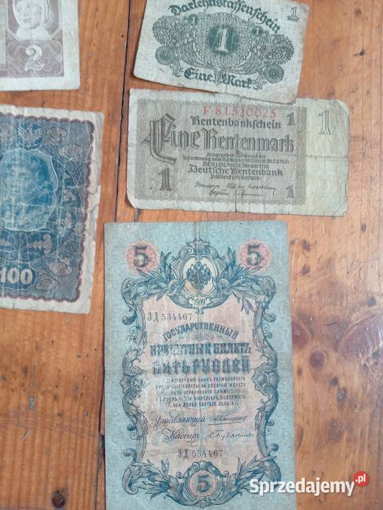 Stare banknoty przedwojnie Antykwariat