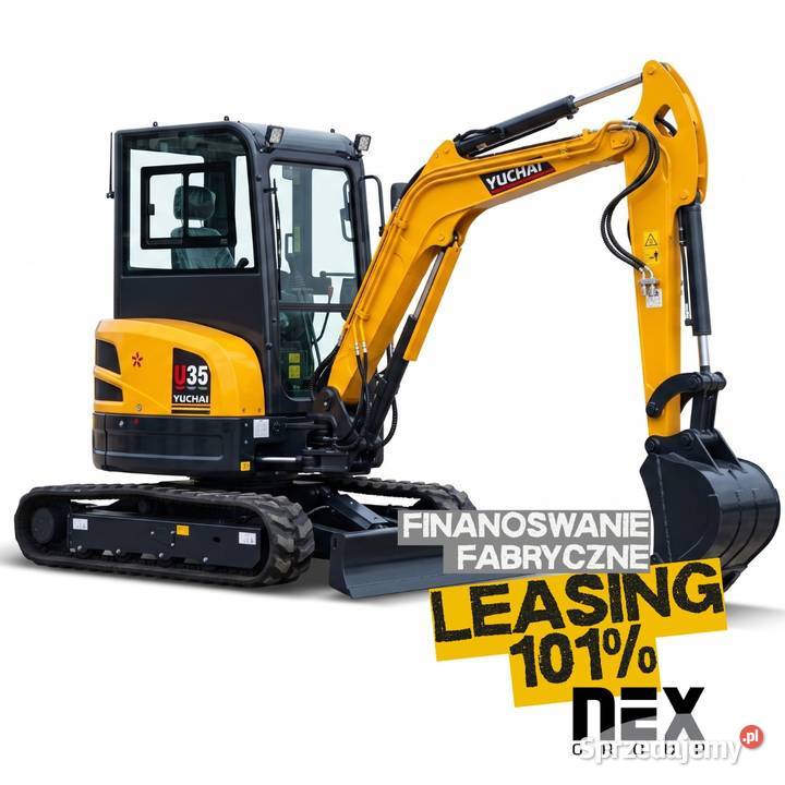 Leasing 1 Koparka YUCHAI U35 KLIMA Silnik YANMAR