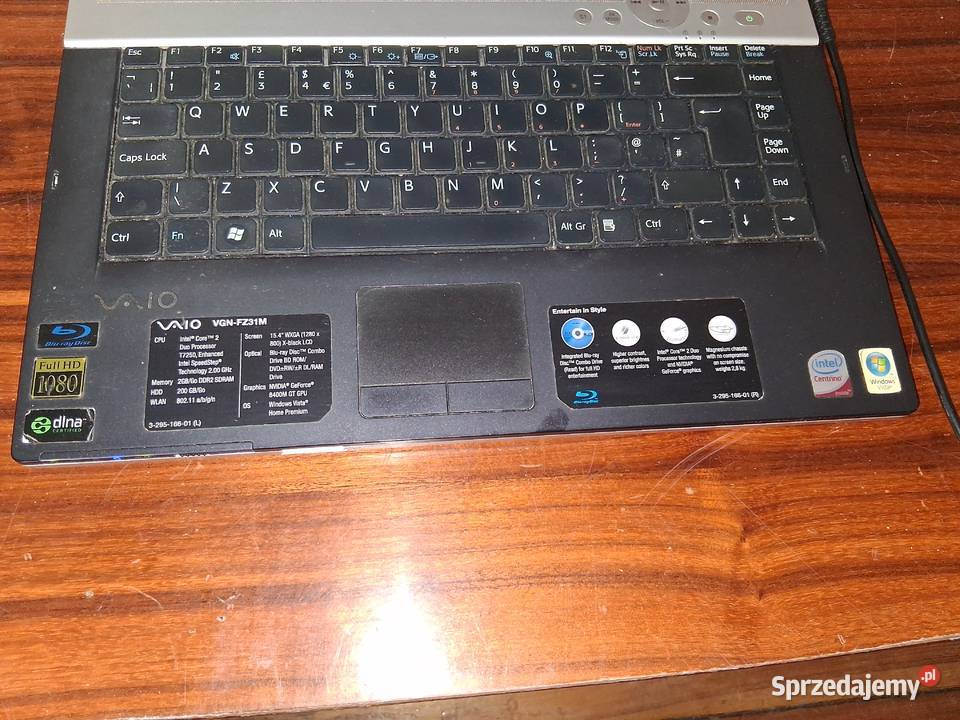 Sony Vaio VGNFZ31M 2GB