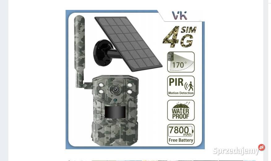 Fotopułapka 4G LTE SIM z Aplikacją do Podglądu