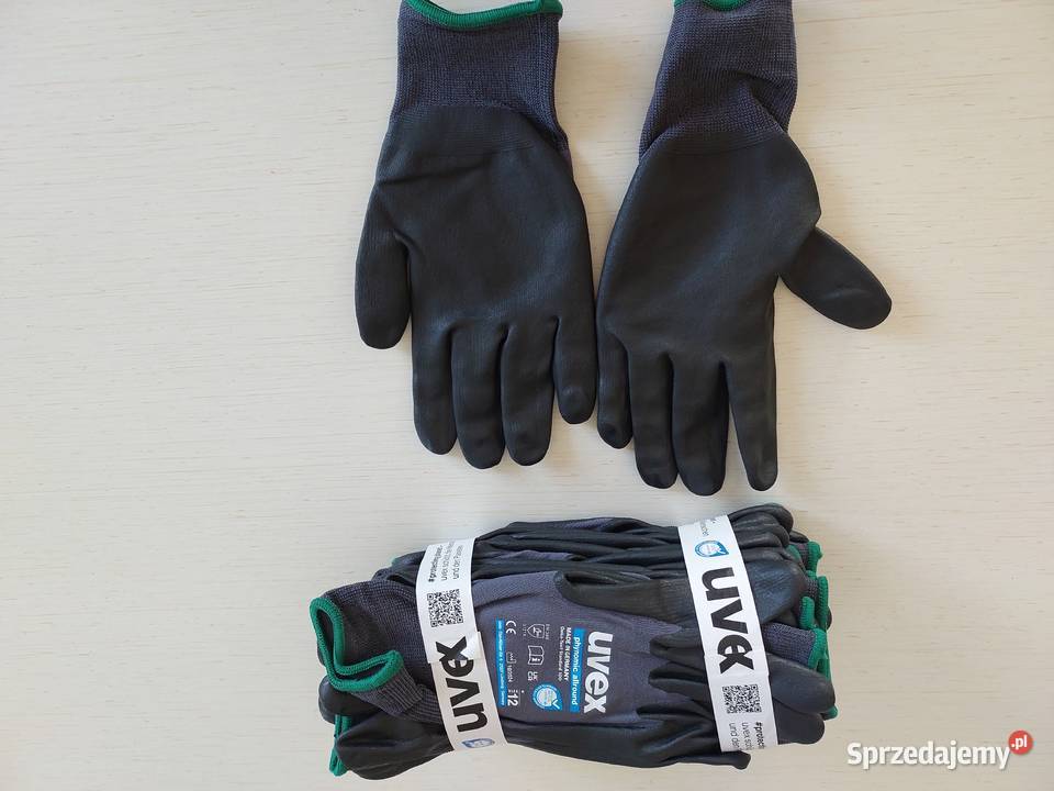 10 par Rękawice robocze Uvex różne ilości Roszkowo sprzedam