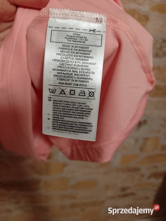 34XS ADIDASEkskluzywna różowa Bluzka z Bluzki i koszule Kraków