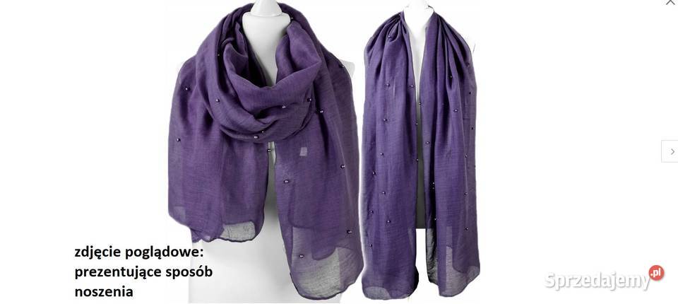 Szalik damski Niebieski PARFOIS 100x200 Zamość