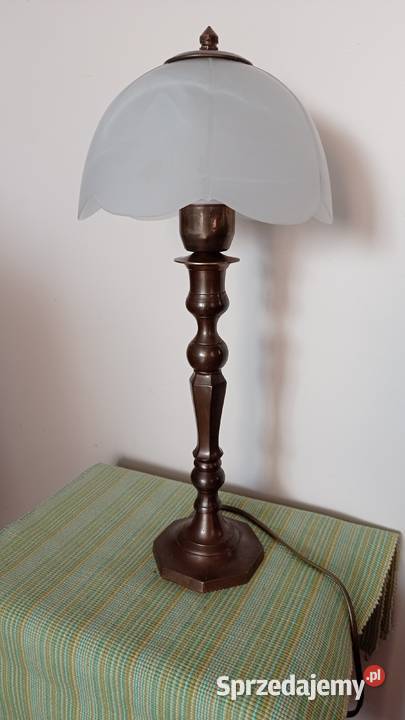 Stara mosiężna lampka nocna kujawsko-pomorskie Włocławek