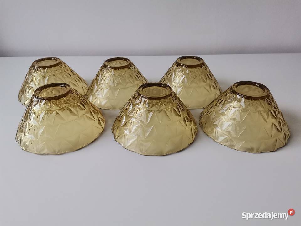 Stare nieużywane miseczki kompotierki 6 Trójkąty Katowice sprzedam