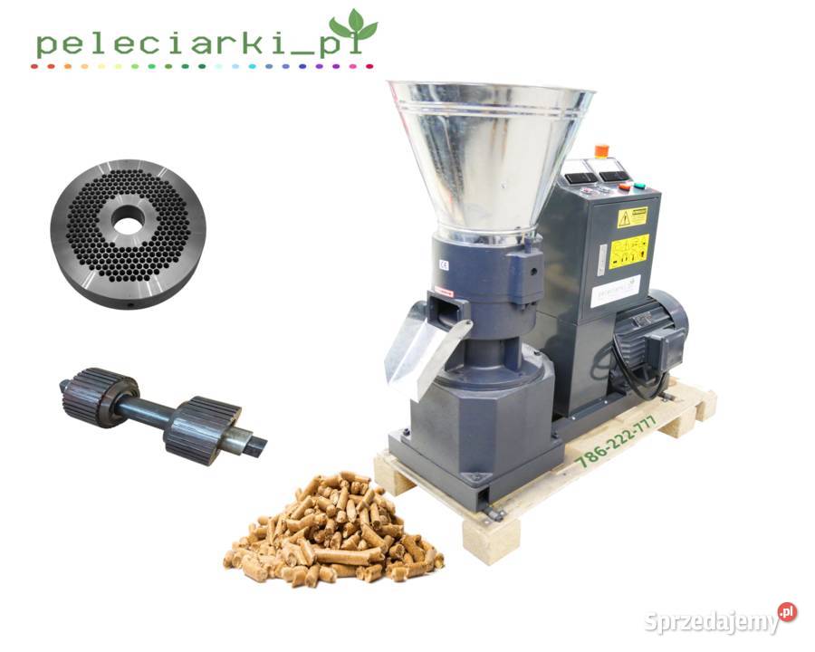 Pelleciarka 75 kW do 150 h zboża do 60 h trociny Częstochowa