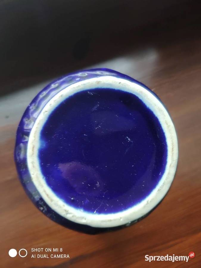 Stary porcelanowy kobaltowy wazon dzbanek Kraków