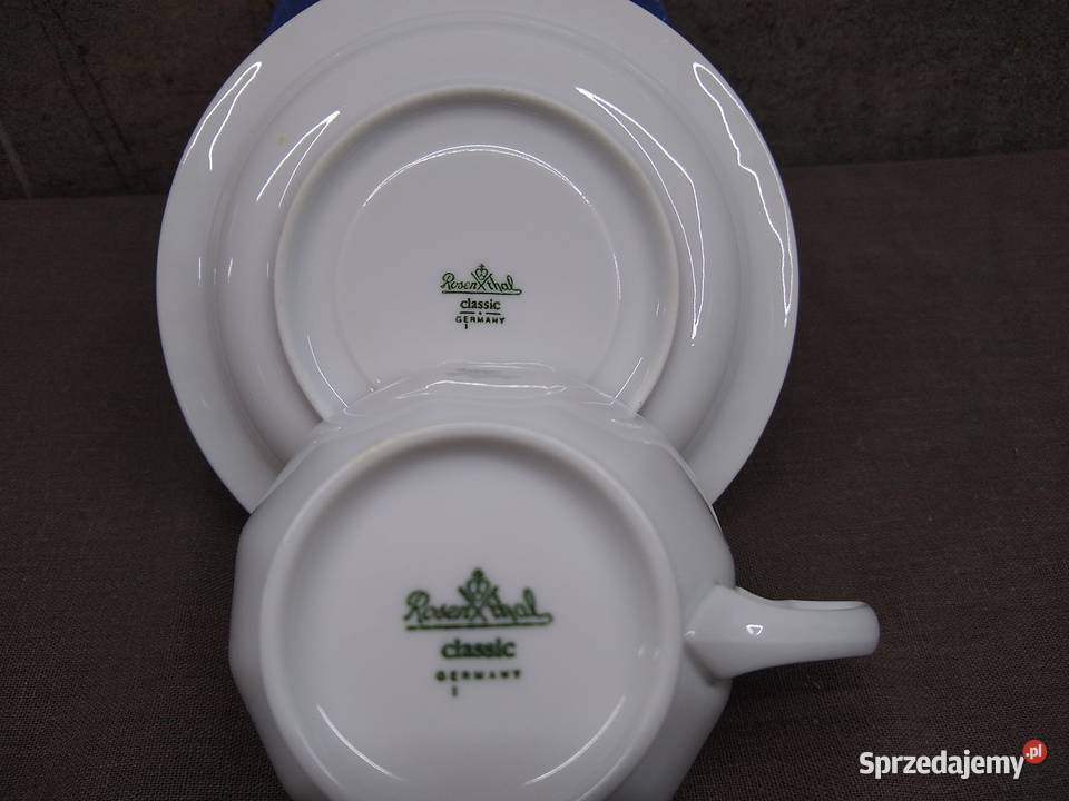 Filiżanka spodek Rosenthal Biała Maria Classic