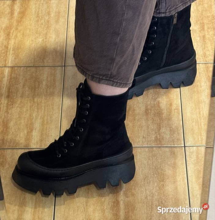 buty zimowe czarny Damskie Warszawa