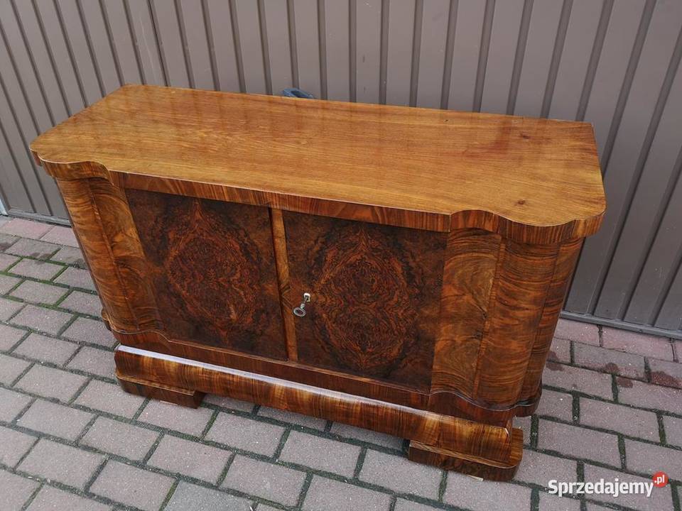 Komoda ARTDECO Orzech Niska Stara Antyk Politura Swarzędz