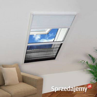 vidaXL Plisowana moskitiera okienna z roletą Warszawa sprzedam