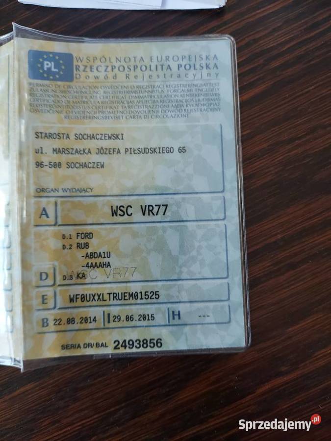 JEDYNY TAKI W POLCE FORD KA Sochaczew